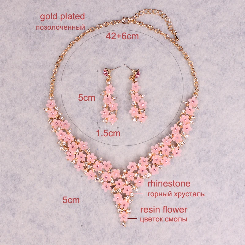 Комплект из колье и серёг в богемном стиле|Ювелирные наборы| |