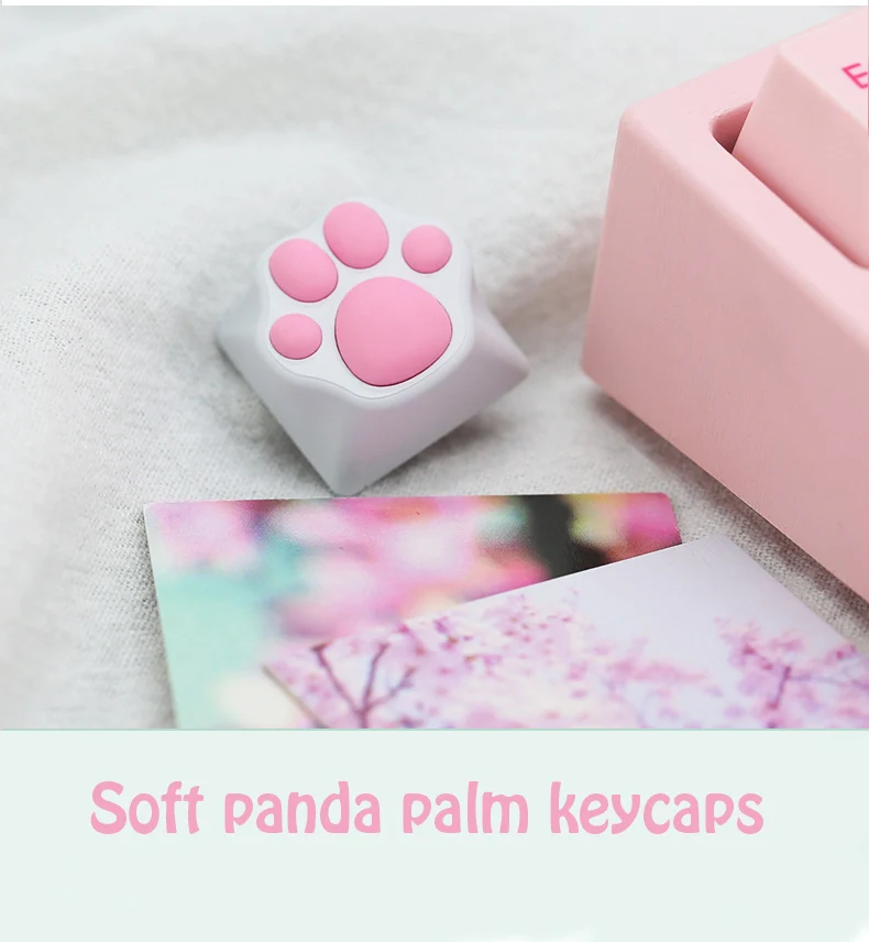 Симпатичные Panda/Cat пальмовые металлические клавиши на клавиатуру для механической клавиатуры мягкие ощущения алюминиевого сплава колпачки выключатель MX 1 шт. индивидуальность