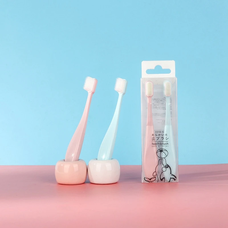 Детская зубная щетка с очень мягкой щетиной для гигиены полости рта | Мать и