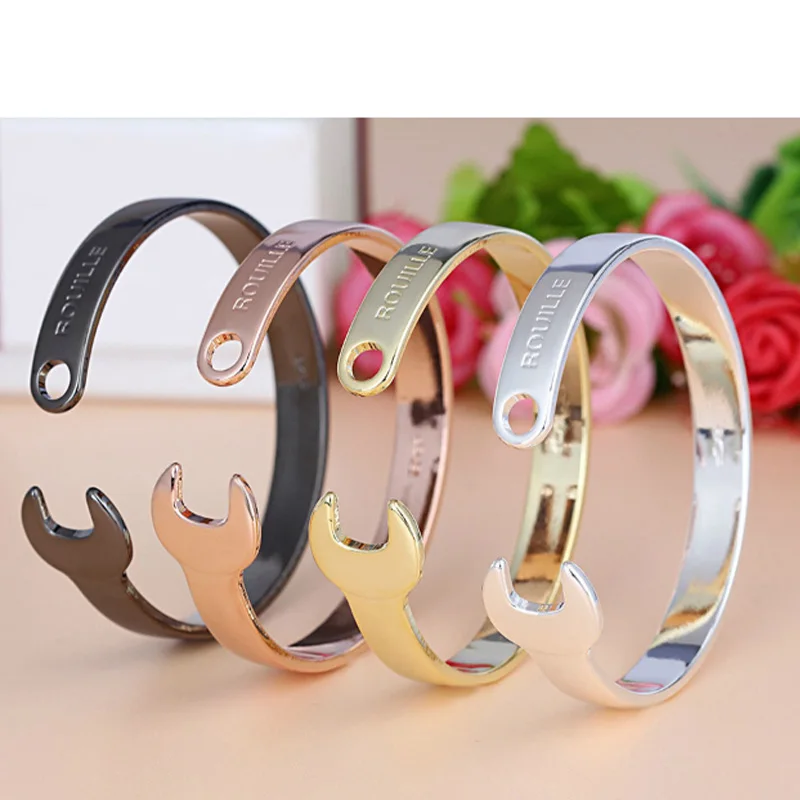 HOMOD ретро ностальгия механический ключ черный браслет из нержавеющей стали