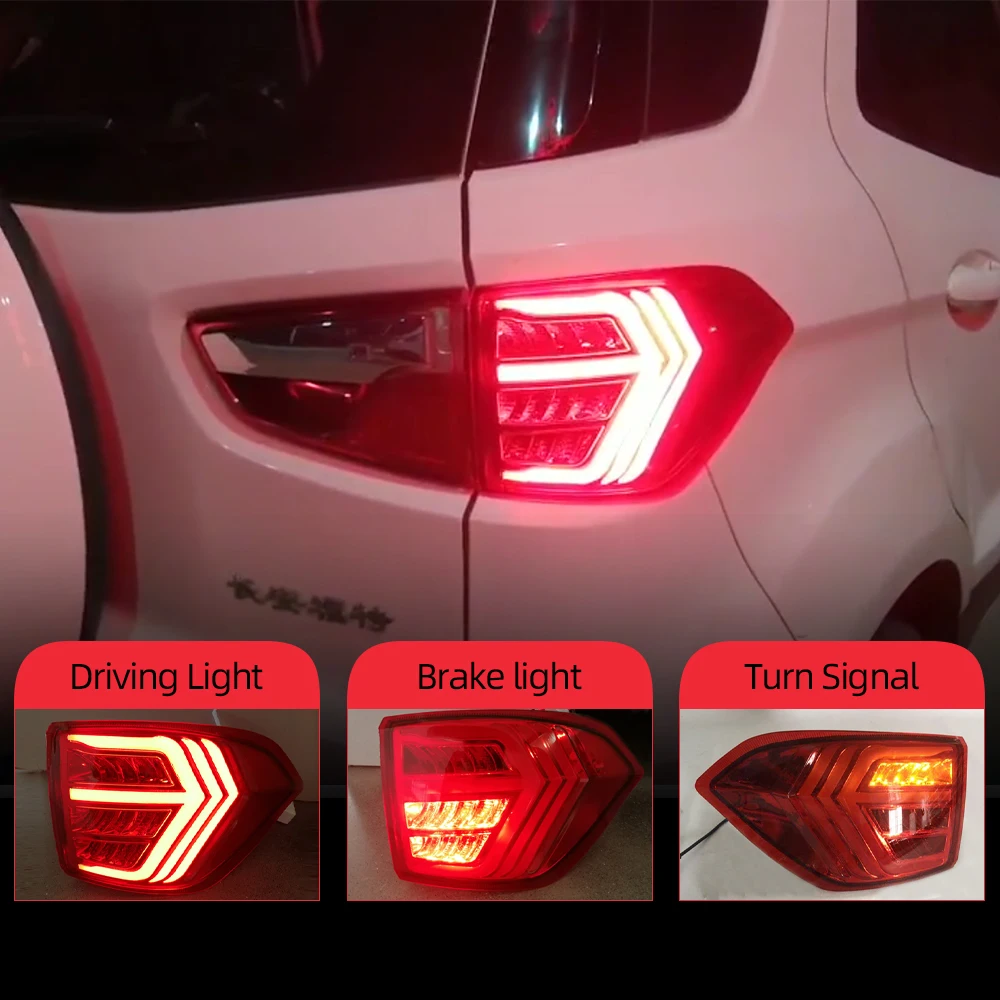 2 шт. светодиодный задний светильник для Ford Ecosport 2013 2018 2019 Автомобильный бампер