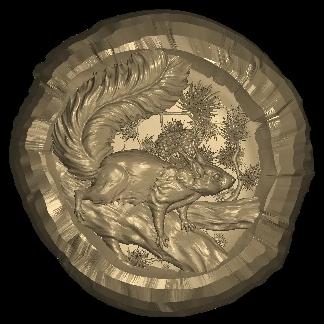 2 шт. дизайн животных белка и Сова 3d STL модель рельеф для ЧПУ маршрутизатор Aspire Artcam
