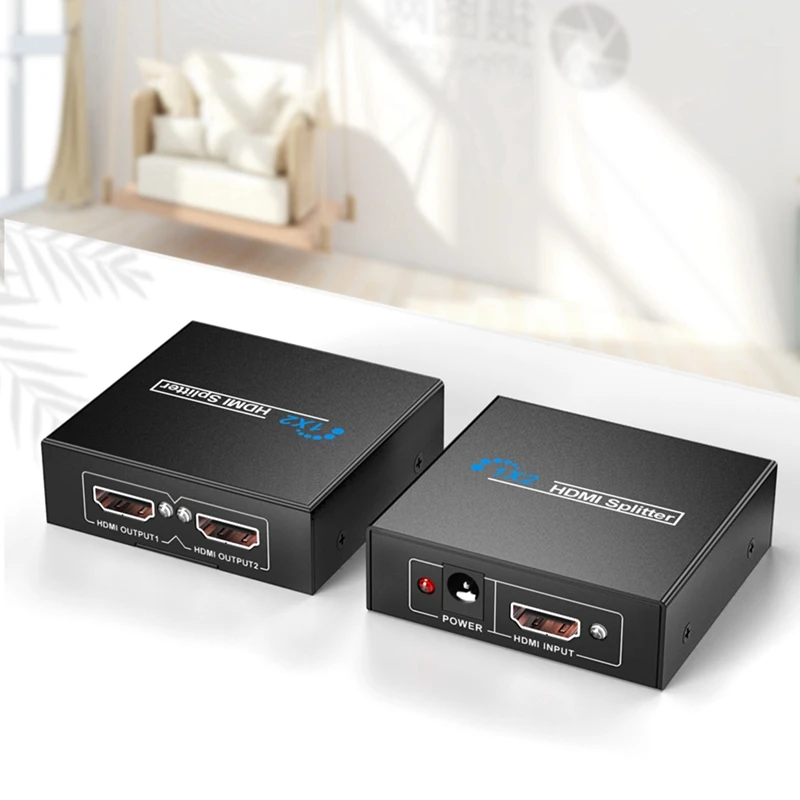 IG HDMI сплиттер 1X2 1080P HD видео с экраном Поддержка 3D HDMI1X2 Switcher для HDTV STB DVD и проектора
