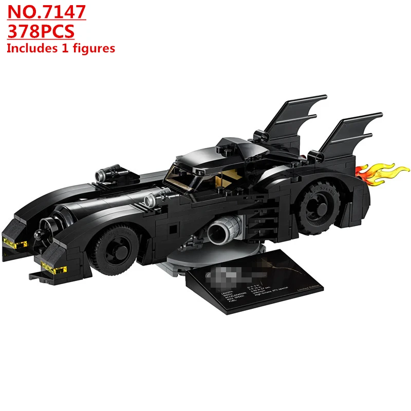 Супер герой Бэтмен 1989 Бэтмобиль Ограниченная серия техника строительные блоки