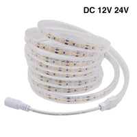 2835 led strip dc 12v 120ledsm ip67 waterproof dc 24v flexible tape led light lamp natural white 4000k warm white