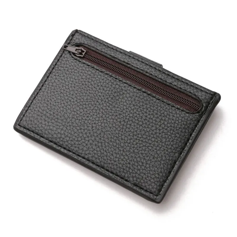 Fashion Unisex Card Holder Women PU Slim Small Wallet Card Retro Leather Men Wallet Business Package Coin Purse Card Holder