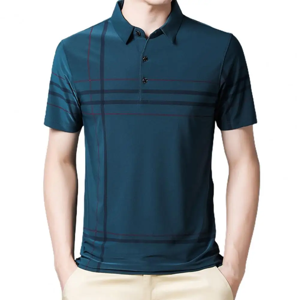 

Рубашка для мужчин рубашки для мальчиков Модная рубашка с отложным воротником и приятная на ощупь из полиэстера для мужчин, Классическая ру...