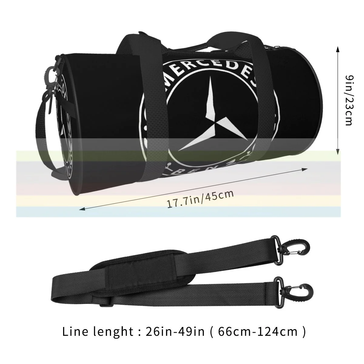 Универсальная Дорожная Спортивная Сумка через плечо Mercedes-Benz для фитнеса