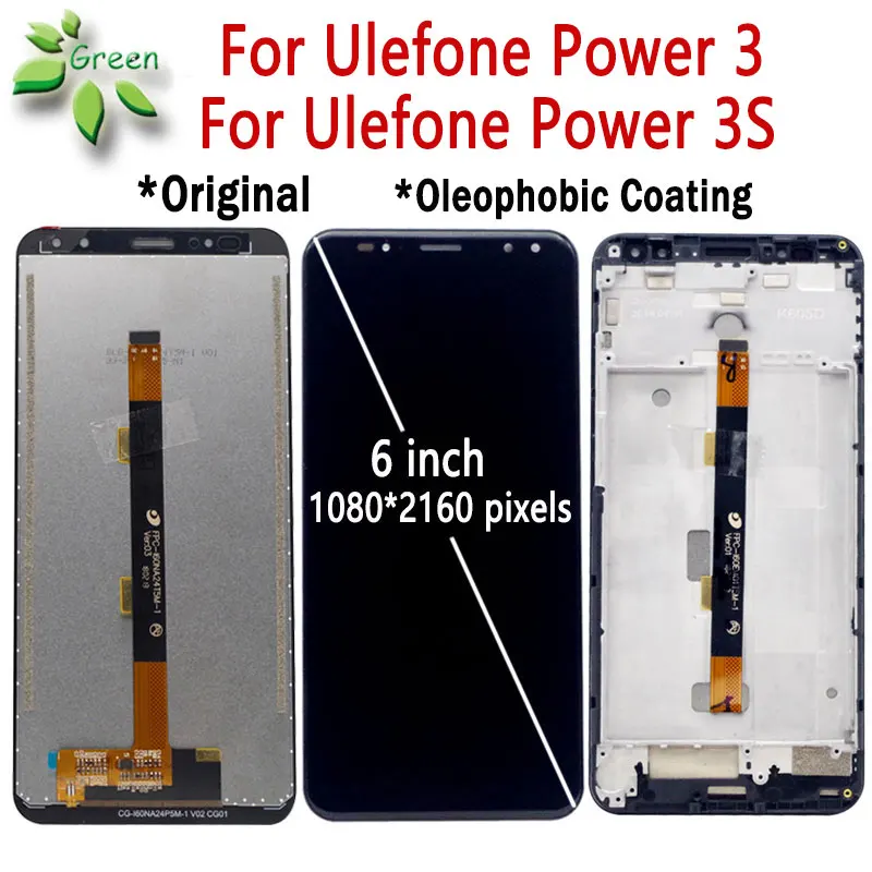 Оригинальный протестированный сенсорный экран для Ulefone Power 3 3S ЖК дисплей
