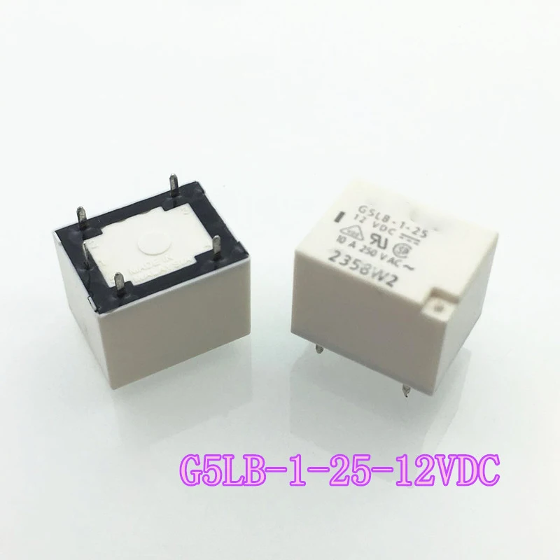 

New 10pcs/lot relay G5LB-1-25-12VDC G5LB-1-25-DC12V G5LB-1-25-12V G5LB-1-25 12VDC 10A 5PIN