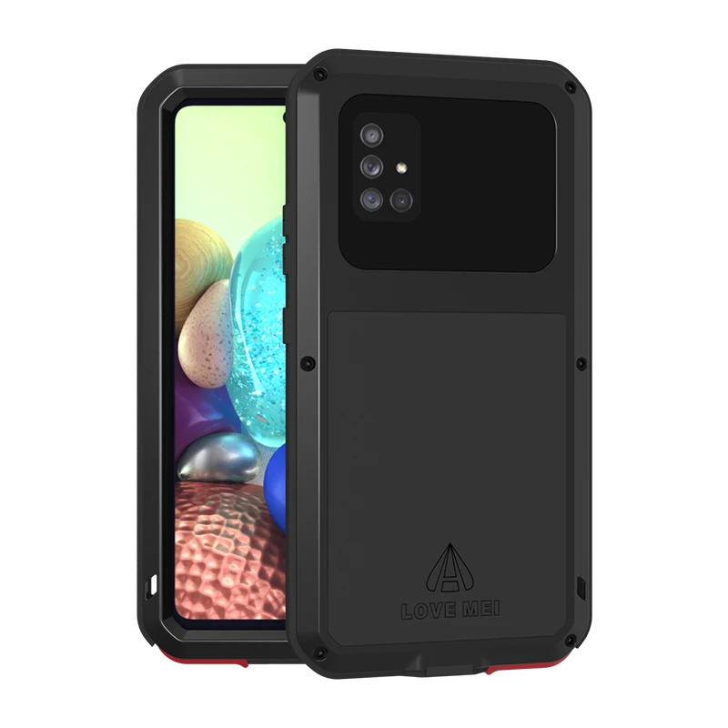 

Luxury Metal Shockproof Case for Samsung Galaxy A72 A42 A51 A71 A21 5G 360 Full Protection Aluminum Phone Cover Funda Coque