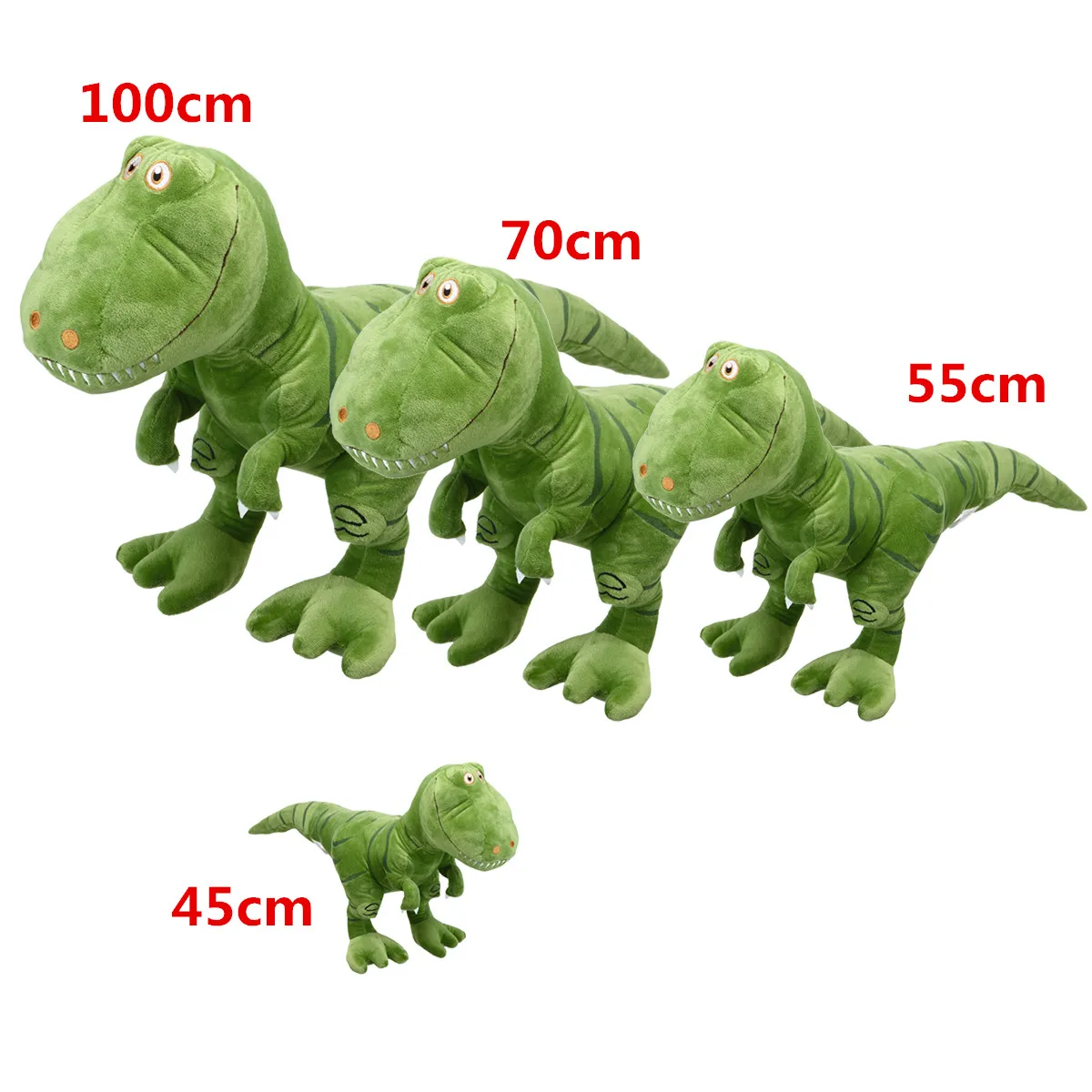 

1pc 45-100cm New Dinosaur Plush Toys Cartoon Tyrannosaurus Cute Stuffed Toy Dolls for Kids Children Boys Birthday Gift