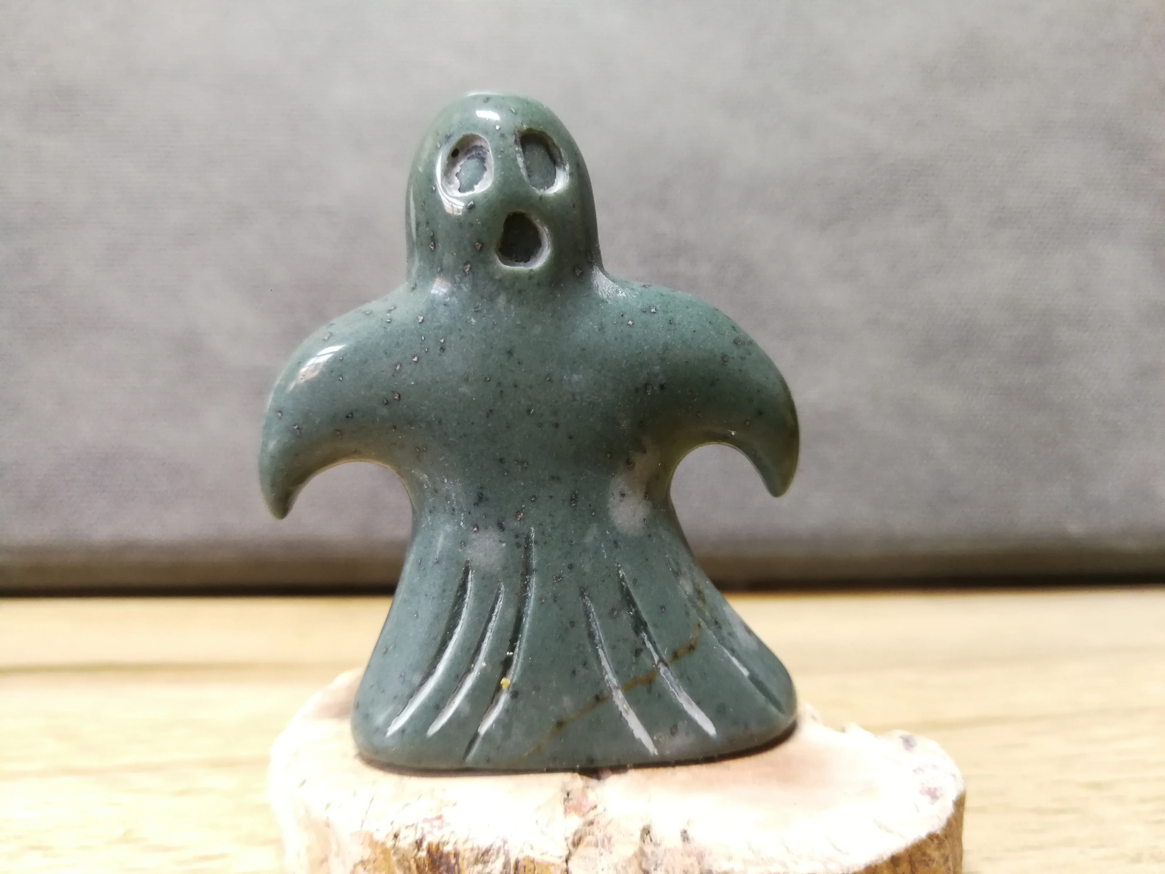 47 6 г Натуральный зеленый опал вырезанный призрак из кристалла волшебная энергия