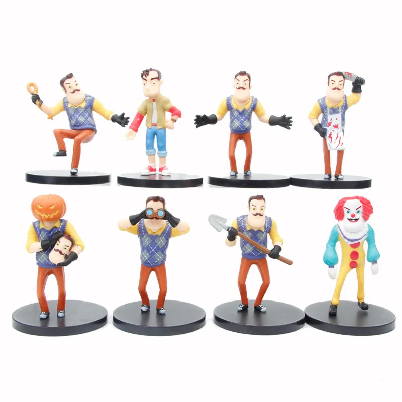 8pcs/set My neighbor frank Action Figure Toys Skid Pump Friday Whitty Boyfriend PVC Model Dolls For Children Gift - купить по