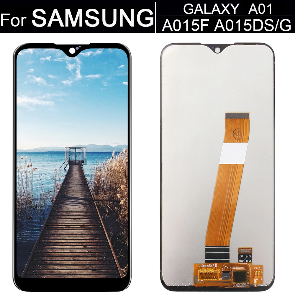 ЖК дисплей 5 7 &quotдля Samsung Galaxy A01 A015 сменный сенсорный экран с дигитайзером A015F A015G