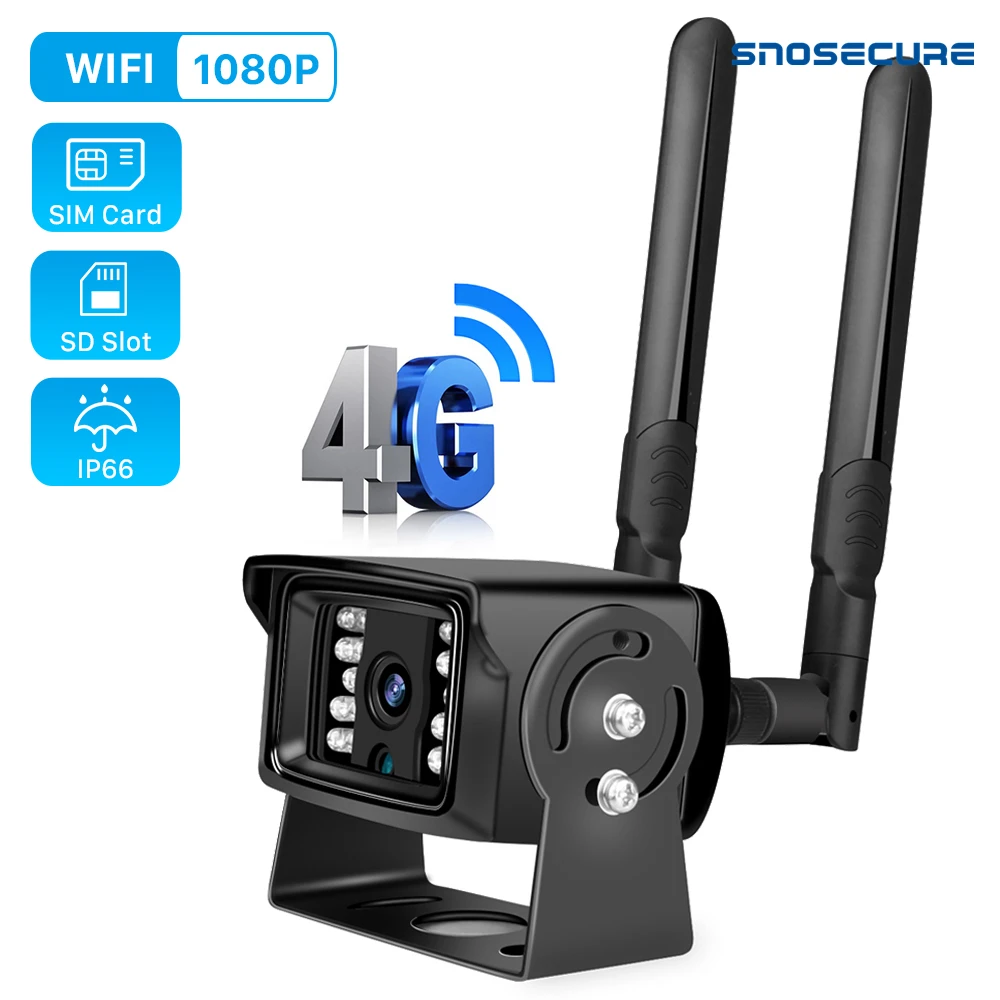 SNOSECURE 1080P 4G SIM карта Wi Fi IP камера 2 Мп ONVIF металлический чехол мини видеонаблюдения s