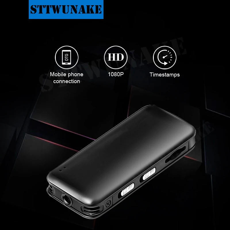 

STTWUNAKE mini camera 1080P HD DV Professional Digital Voice recorder Video small micro sound Dictaphone secret home