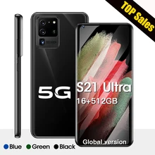 Global version S21 Ultra 7.2 HD Full screen 5G Android Smartphone 16GB+512GB Mobile Phone 10 Core cellphones 24+48MP HD Camera