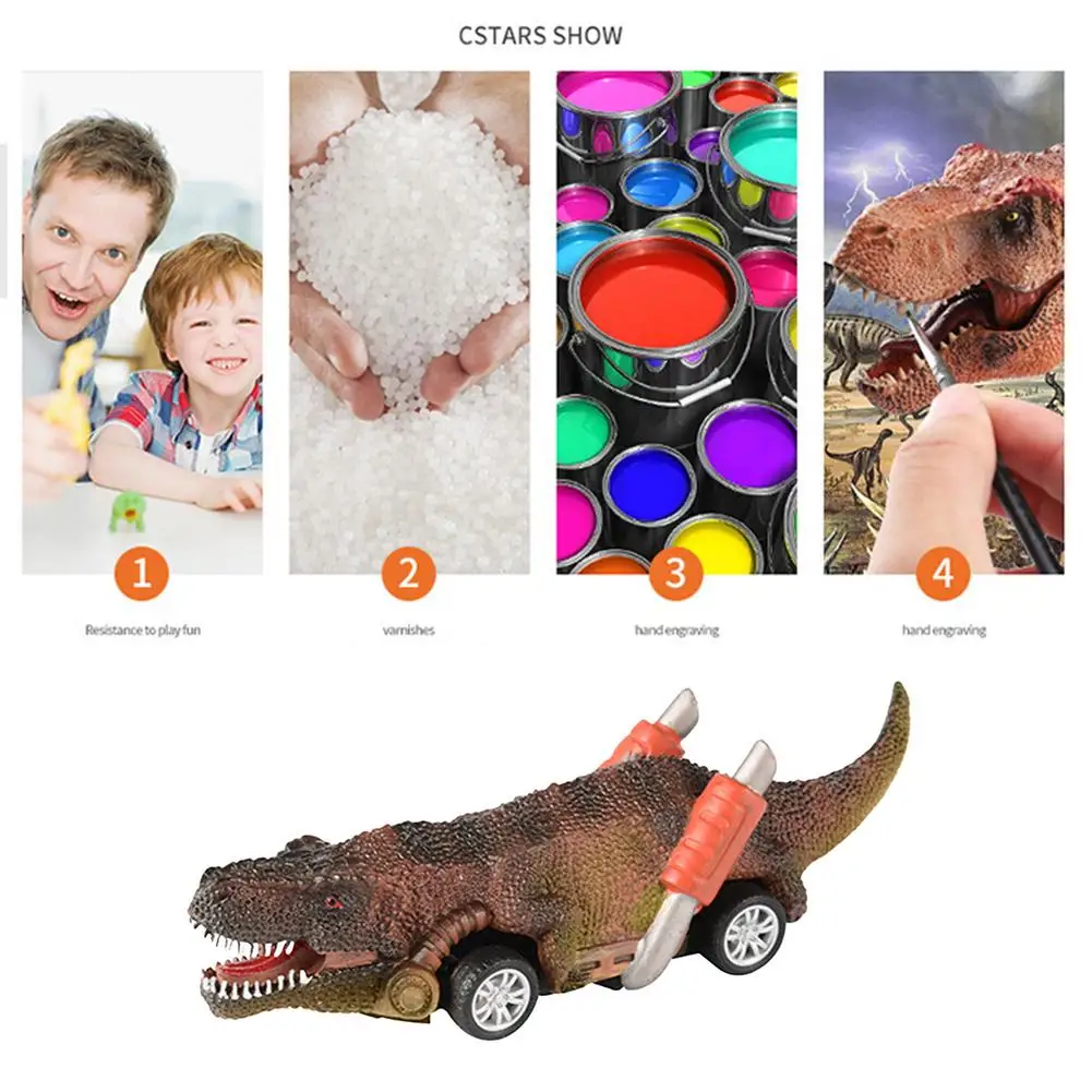 Pull Back Dinosaur Cars Toys Roadsters Party Favors Games Dino Toy For 3-14 Year Olds Boys Kids Toddlers Christmas Gift |
