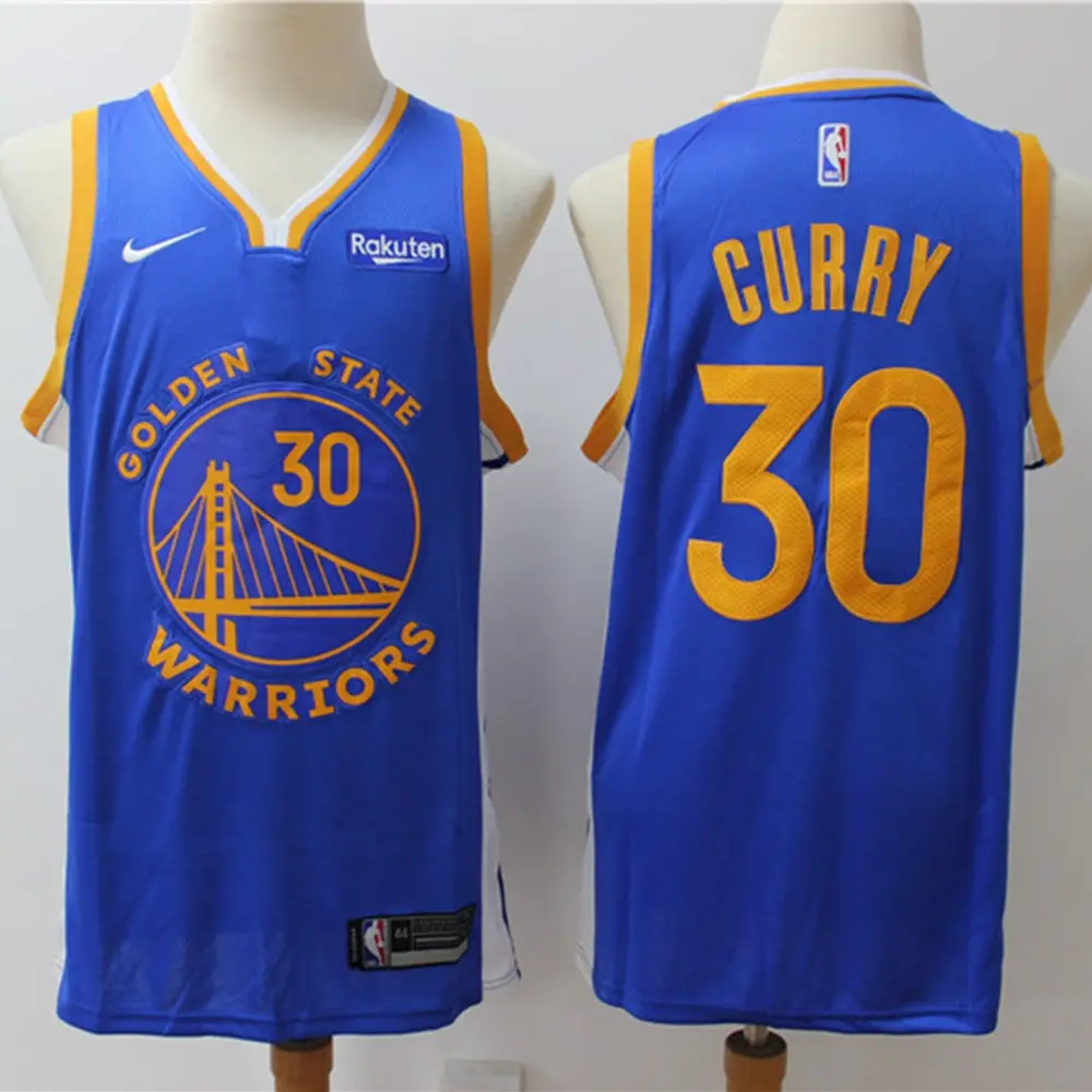 

NBA Golden State Warriors #30 Stephen Curry Men's Basketball Jersey 2019-20 City Edition Mesh Swingman Jerseys-Statement Edition