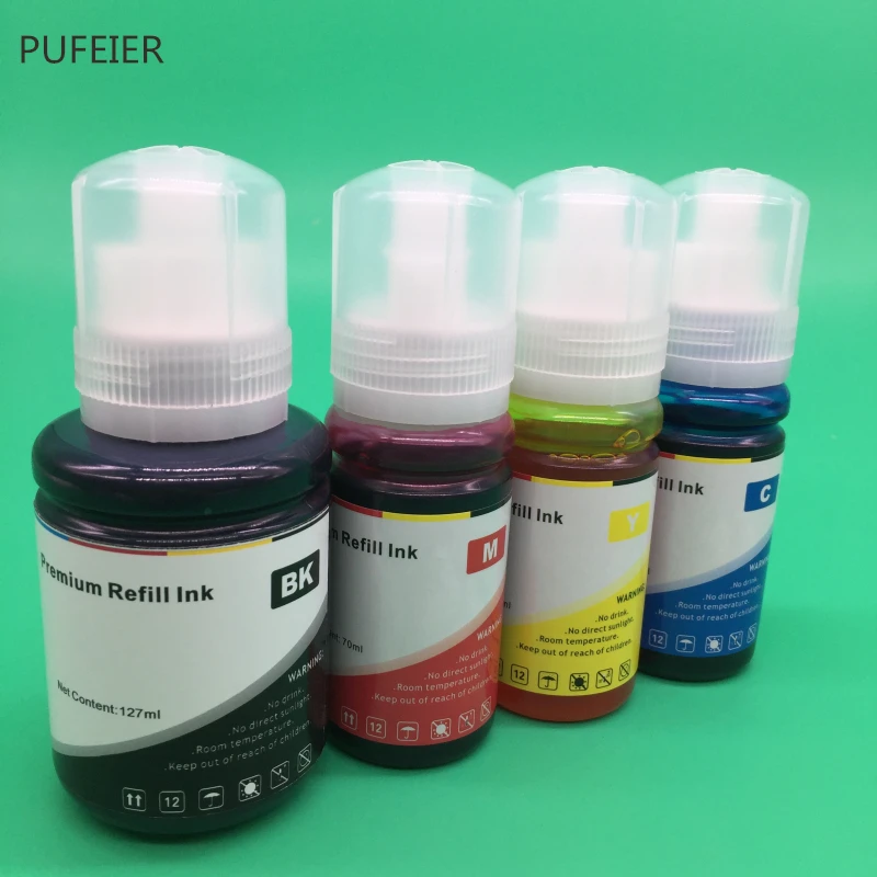 BK C M Y Color 001 T001 101 T101 T03Y EcoTank набор чернил для заправки в бутылке Epson L4150 L4160 L6160 L6170 L6190
