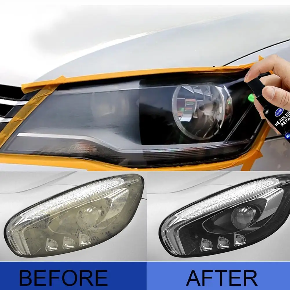

10ml Car Headlight Repair Coating Solution Repair Kit Oxidation Rearview Coating Headlight Polishing Anti-scratch Liquid Agent
