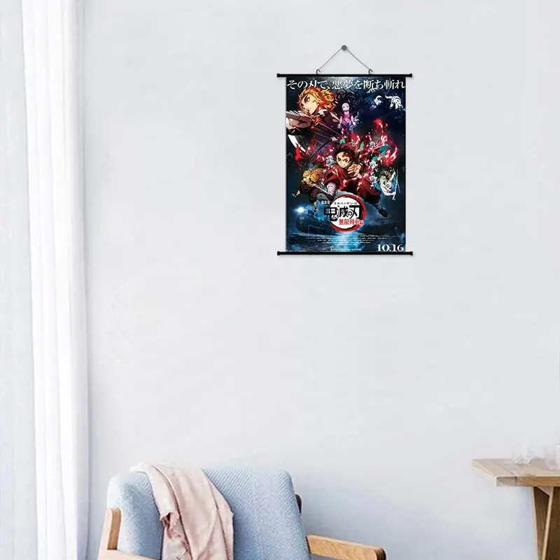 

Japanese Anime Paintings Poster Wall Scroll Blade Of Demon Destruction Slayer 2020