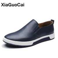big size spring autumn men leather loafers fashion casual shoes man luxury british slip on leisure male moccasins dropshipping