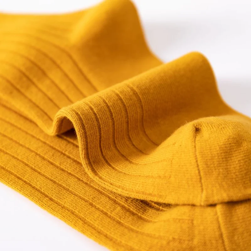 

10 Pairs Pack Men Socks Set Spring And Summer Cotton Intensification Not Smelly Feet Absorb Sweat Solid Color Trend All-match Sh