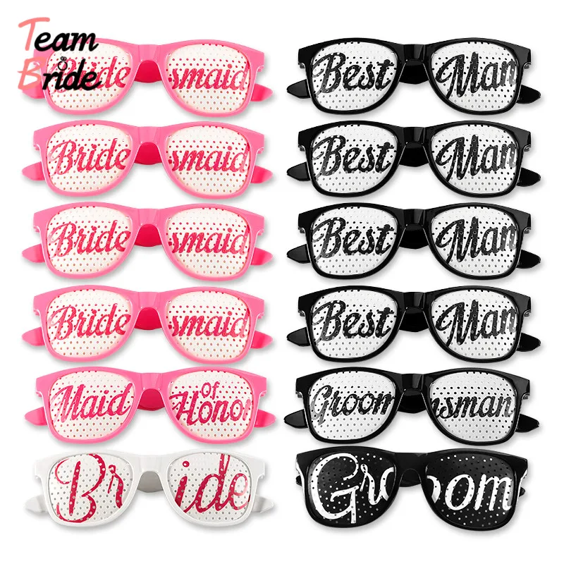 Команда невесты To Be 1 комплект солнцезащитные очки для свадебной вечеринки маски