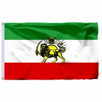 iran before 1979 islamic revolution flag 90x150cm 3x5ft 100d polyester double stitched high quality banner free shipping