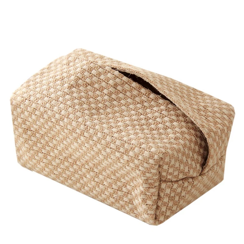 

Шарф из хлопка и льна, насосные туалетная бумага коробка, ткань, простой плетения для студентов, украшения, хранилище для туалетной бумаги к...