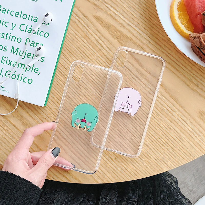 Clear Phone Case For iPhone6 7 8Case iPhone XR Silicon Soft Transparent Back Cover 11 XS Max 8 6s Plus | Мобильные телефоны и