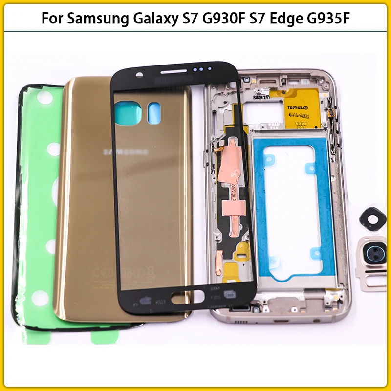 Чехол для Samsung Galaxy S7 Edge G930F G935F средняя рамка + задняя крышка батарейного отсека