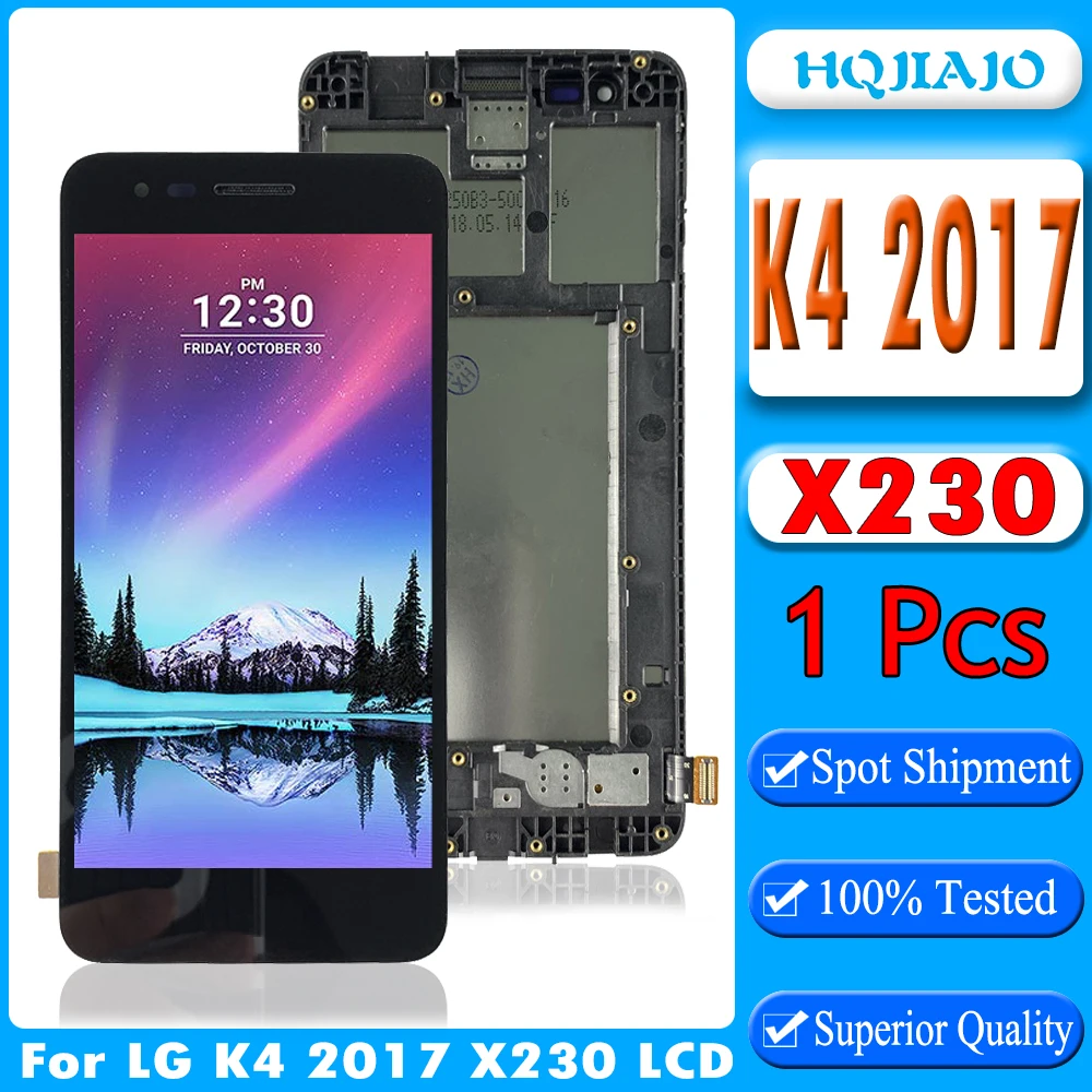 Оригинальный ЖК-дисплей для LG K4 2017 X230 X230i X230K сенсорный экран дигитайзер с рамкой в