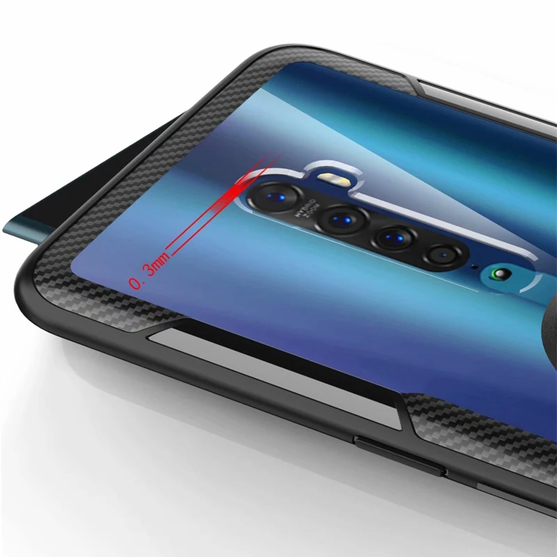Чехол для OPPO Reno 2 прозрачный акриловый мягкий силиконовый автомобильный