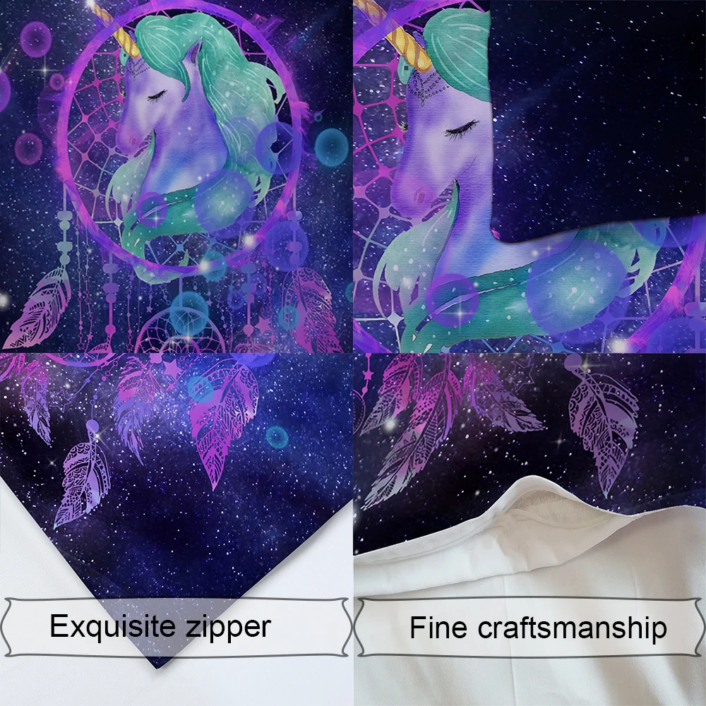 Мультяшное постельное белье для девочек наволочка Ловец снов пододеяльник