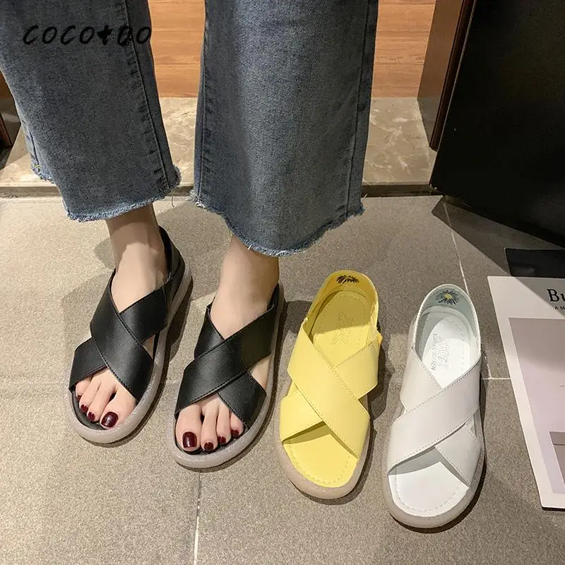 Сандалии женские волшебные стильные Новинка лета 2020 дикие студенческие мягкая