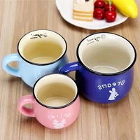 ceramic coffee mugs cute breakfast mug retro big belly milk tea juice cup household office simplicity eco friendly travel mug 2
