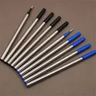 5 шт.лот металлическая шариковая ручка для заправки, синие Черные чернила, деловая ручка, шариковая ручка для заправки, офисные школьные принадлежности, милые канцелярские принадлежности