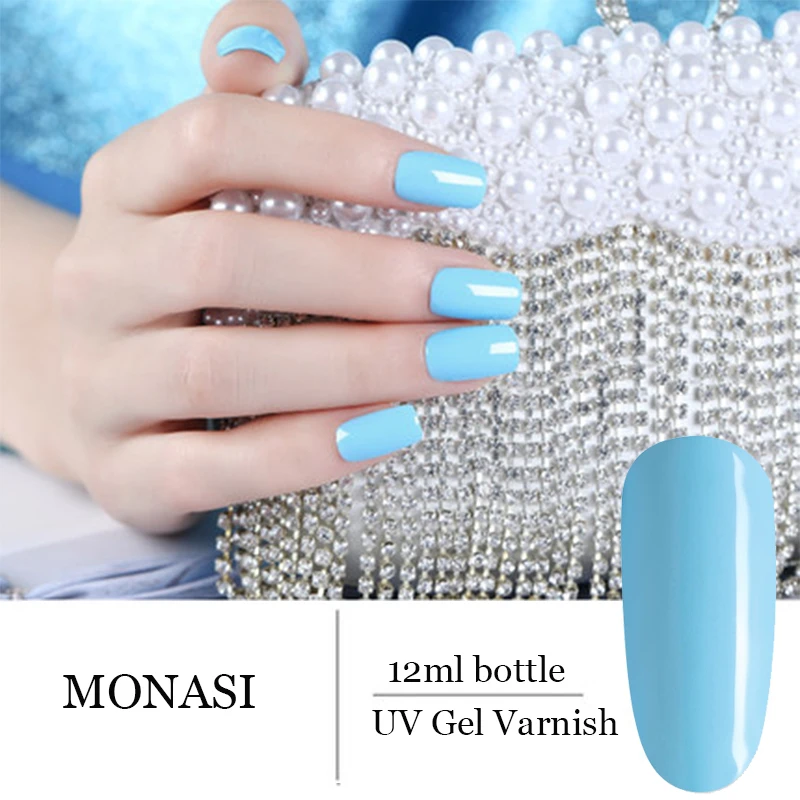 УФ гель для ногтей MONASI лимонный акриловый набор лаков лак маникюра нужен базовый