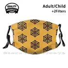 Tom Clancy'S Rainbow Six: осада логотип дышащая маска для рта с фильтром Tom Clancys Rainbow Six логотип осады игровой веер