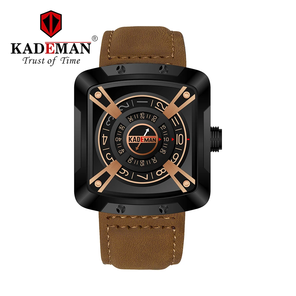 Kademan новые мужские часы классический эстетический дизайн спортивные