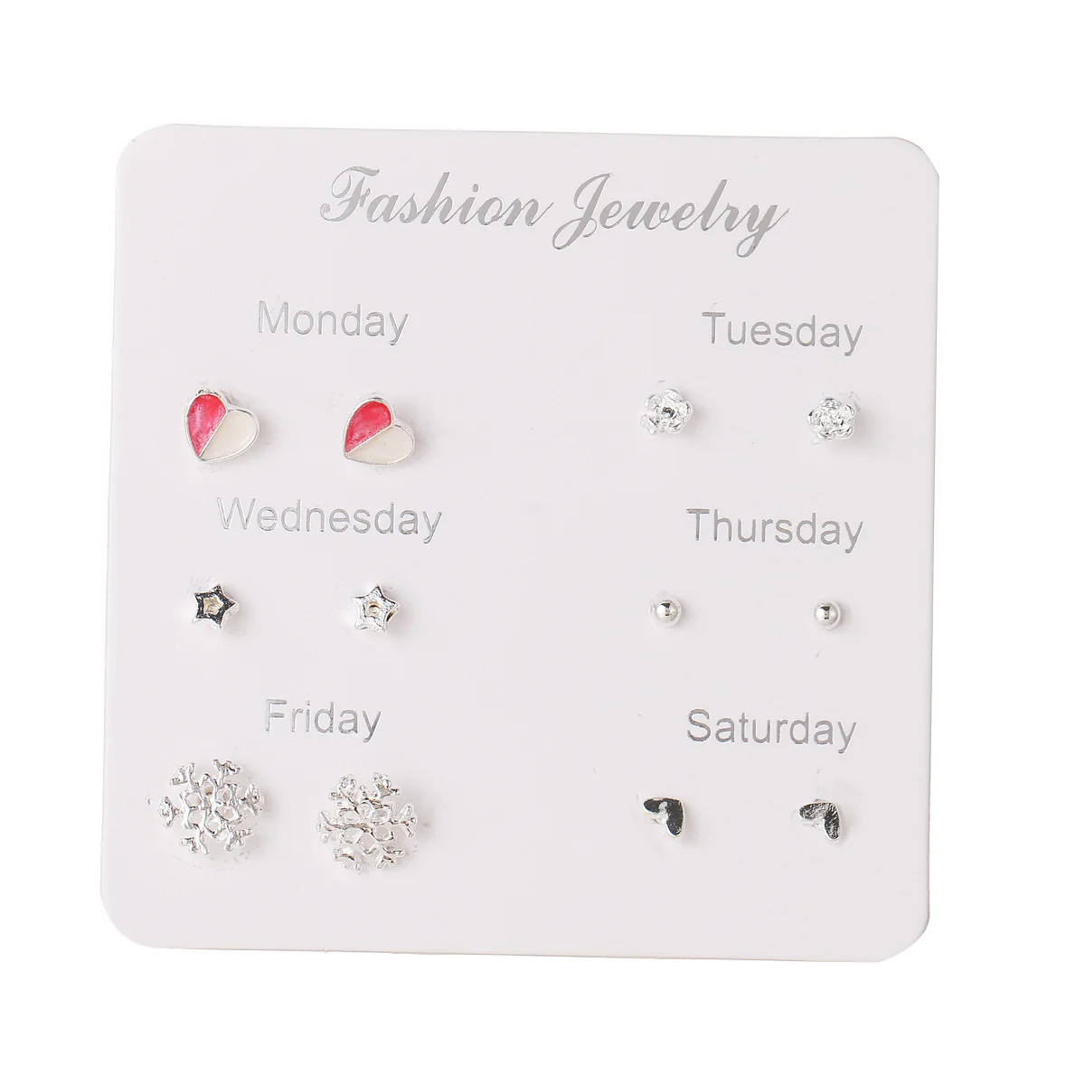 Ювелирные изделия жемчуг Снежинка капли воды перо Любовь бабочка серьги 6 пар