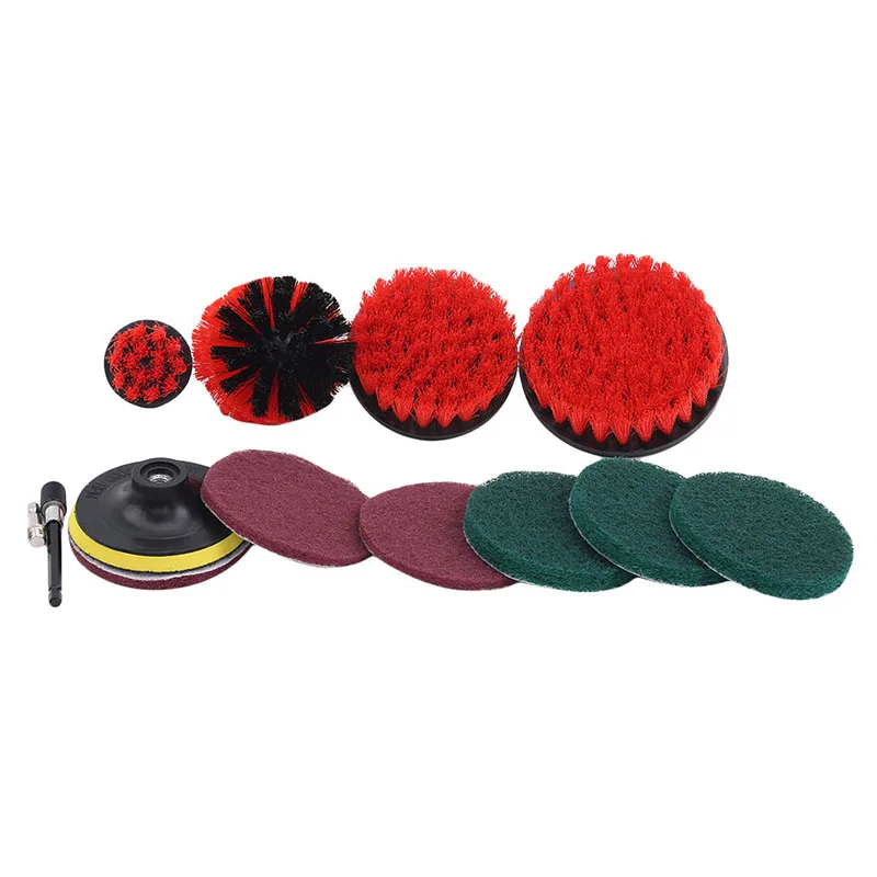 

Durable Electric Drill Brush Scrub Pads Grout Power Drills Scrubber Cleaning Brush Tub Cleaner Tools Kit 12Pcs