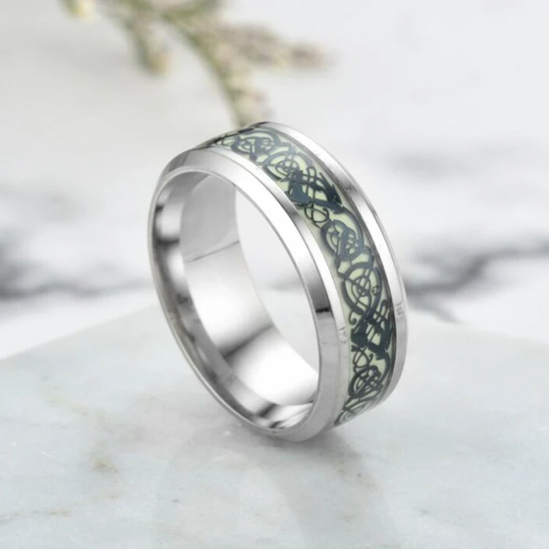 2019 новый дизайн из нержавеющей стали титановая сталь Драконовое кольцо для