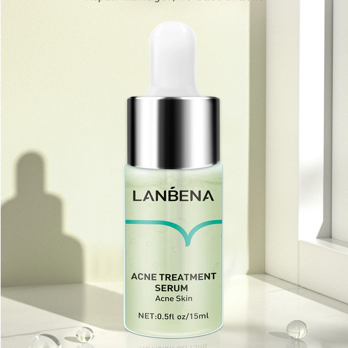 

15 мл LANBENA oligopeptide анти-акне решение возместить ущерб, никаких следов от угрей лечение акне сыворотка уход за лицом