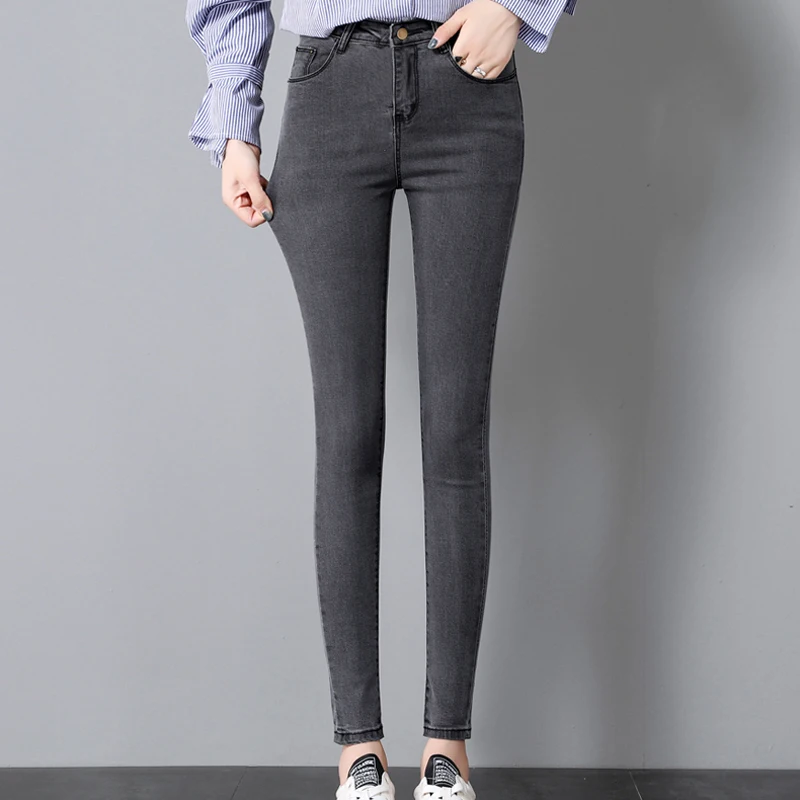 Женские джинсы-карандаш Mozuleva черные джинсы с высокой талией Эластичные