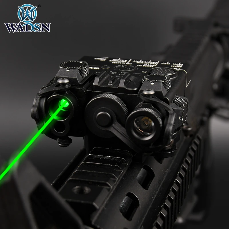 

WADSN DBAL-A2 Red Green Dot IR Laser Sight Tactica Dbal PEQ15 Full Metal Laser Airsoft Armas LED Strobe Flashlight Weapon Scout