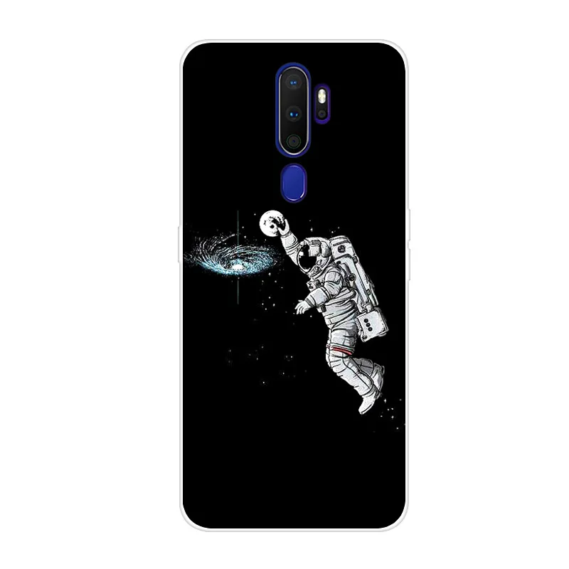 Чехол для OPPO A9 2020 Прозрачный бампер классные анималистичные принты Мягкий